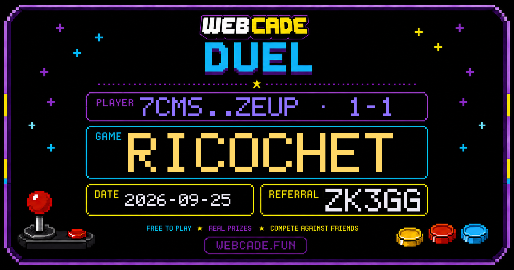 7CMS..ZEUP (1-1) wants you on RICOCHET