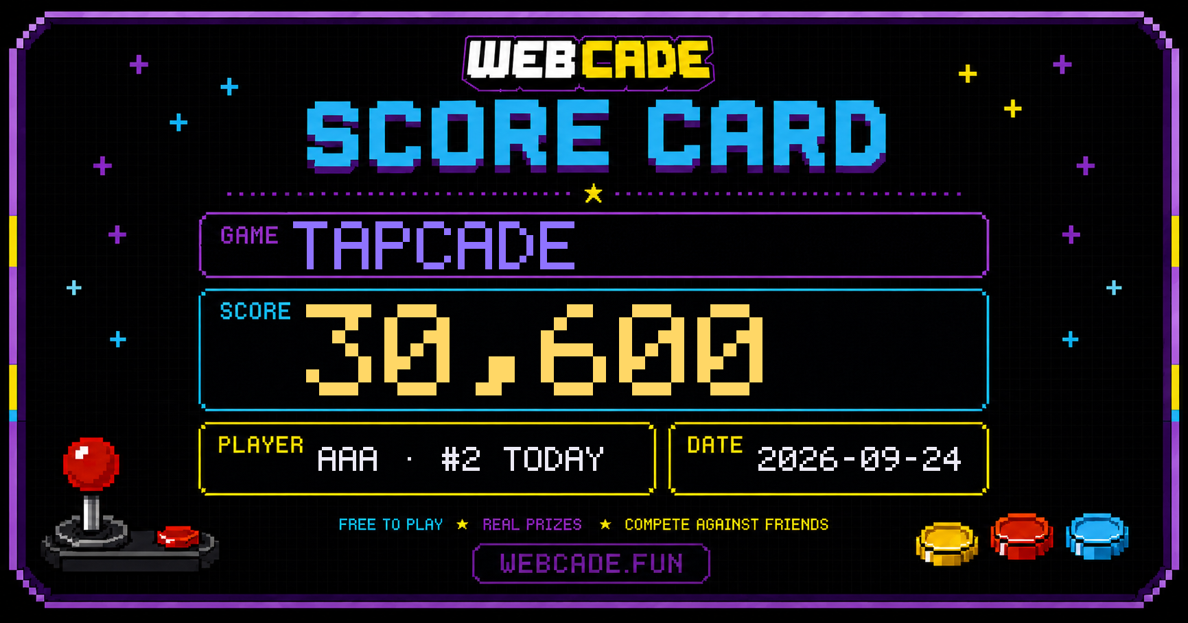 AAA scored 30,600 on TAPCADE